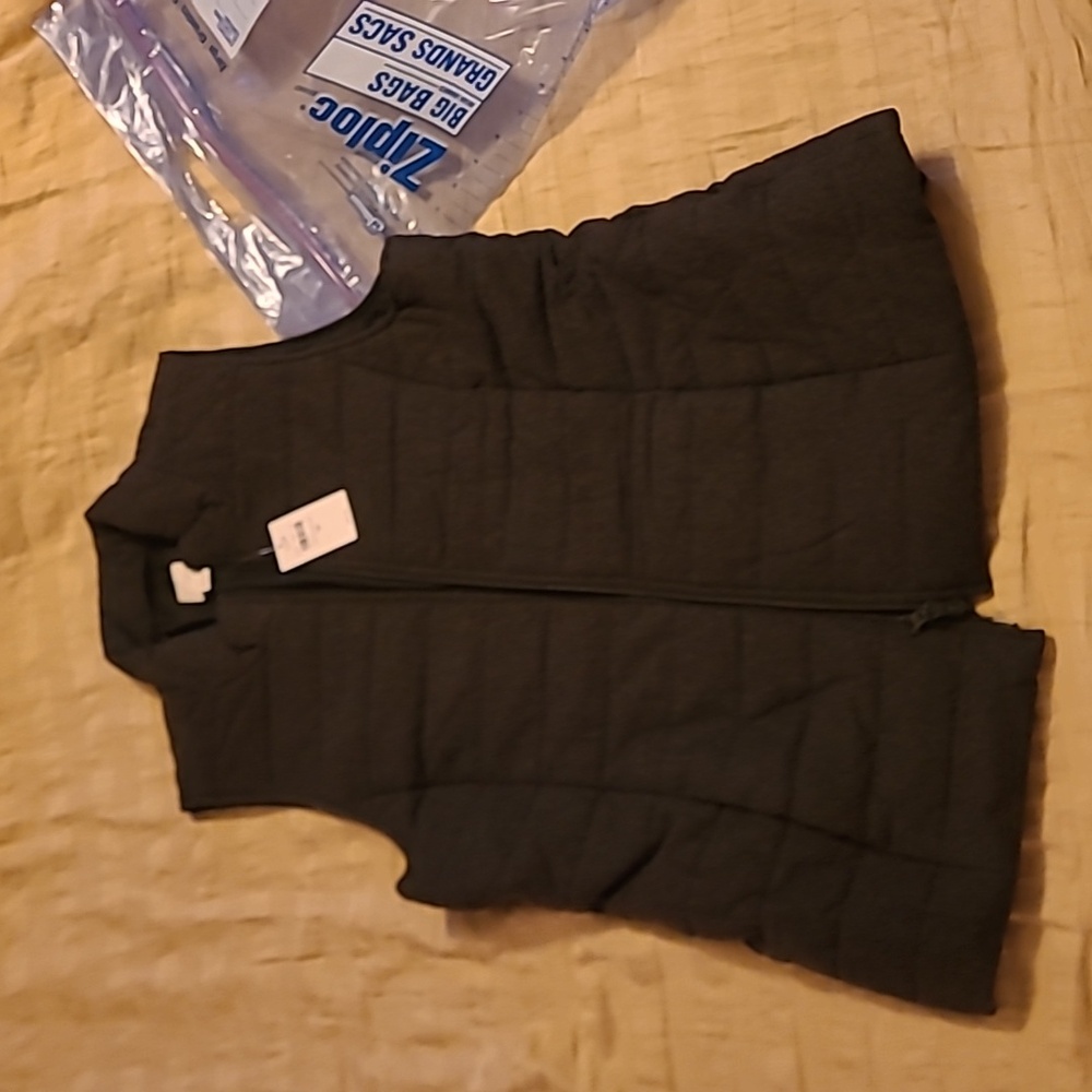 Woman's charcoal gray VEST size medium